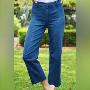 Frank & Eileen 6 Kinsale The Trouser Pants 0908 medium Blue wash wide leg